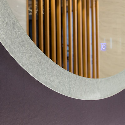 Wall Hanging Bathroom Mirror With Lights Adjustable Brightness Touch Screen Bathroom Mirror