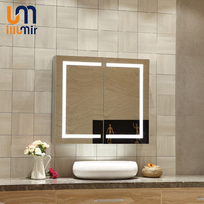 Modern Style Vanity Cabinet Mirror With Lights Customize High Accuracy