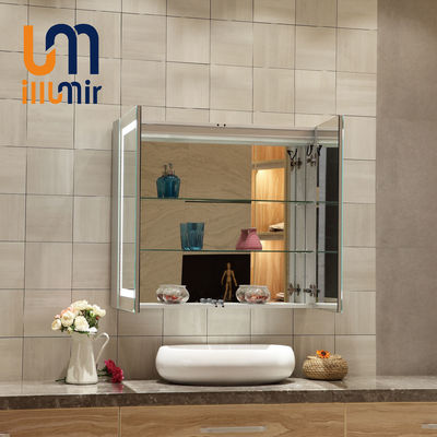 Modern Style Vanity Cabinet Mirror With Lights Customize High Accuracy