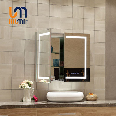 Modern Style Vanity Cabinet Mirror With Lights Customize High Accuracy