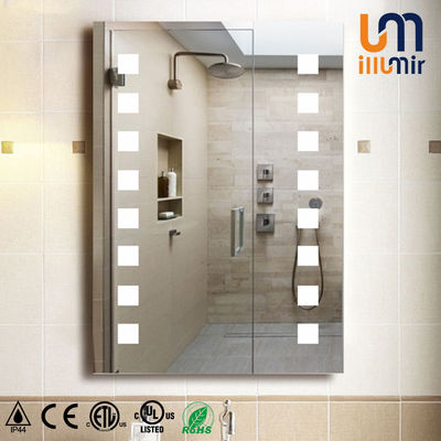 Hotels Illuminated LED Lighted Mirror Cabinet high Visibility With Defogger
