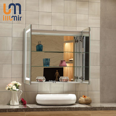 Mirrored Cabinets in Europe Cabinet Style Customized Single/Double Door LED Mirror Cabinet