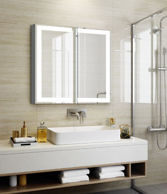 Smart Mirror with Bluetooth and LED Lighted Rectangle Medicine Cabinet