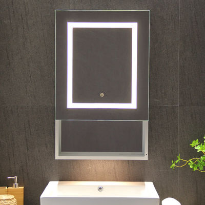 Quanlity Assurance Aluminium Medicine Cabinet with LED Light Bulb and Mirrored Decoration