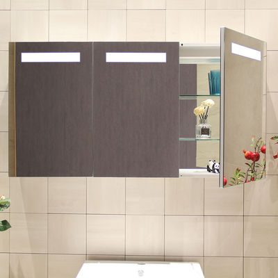 Quanlity Assurance Aluminium Medicine Cabinet with LED Light Bulb and Mirrored Decoration