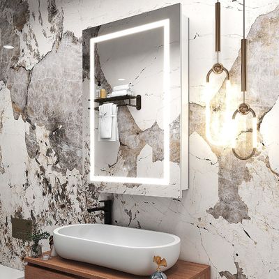 Plug Type 1.1meter Hardwire Mirrored Cabinets with Cabinet Storage and LED Light
