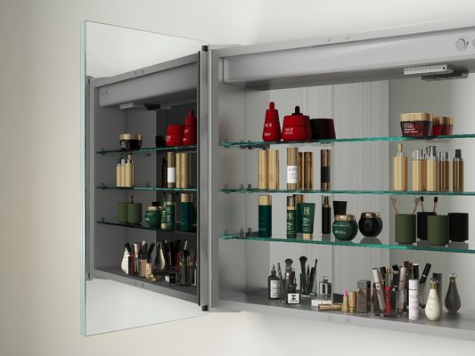 Smart Makeup Bathroom Cabinet With Led Lights With Jewelry Storage