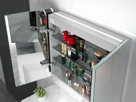 Illuminated Bathroom Mirror Cabinet Modern Stylish With Lights For Home And Hotel