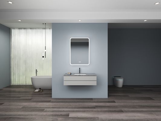 Wall Mounted Led Medicine Cabinet Anti Fog Lighted Vanity Mirror With Storage Customized