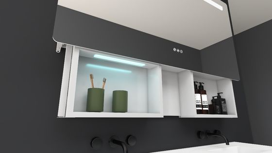 Customized Led Medicine Cabinet With Defogger Convenient Illuminated Medicine Cabinet