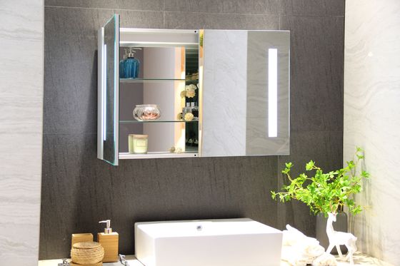 Smart Light Up Medicine Cabinet Mirror Double Side Long Lasting Dimmable brightness