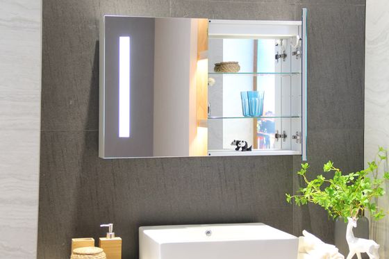 Smart Light Up Medicine Cabinet Mirror Double Side Long Lasting Dimmable brightness