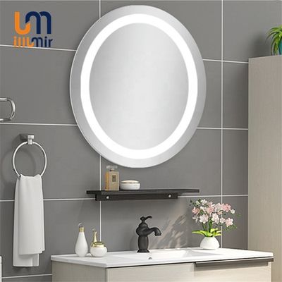Illuminated 5mm Polished Silver Mirror For Elegant House Bathroom Decor
