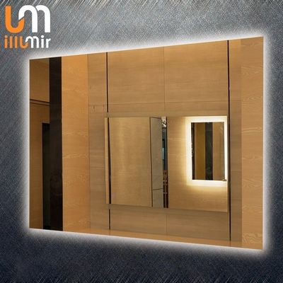 Backlit Wall Mounted Vanity Mirror Dimmable Lighting Moisture Resistance