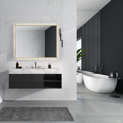 Illuminated Bluetooth Bathroom Mirror With Color Temperature Options And 90° Shine Angle