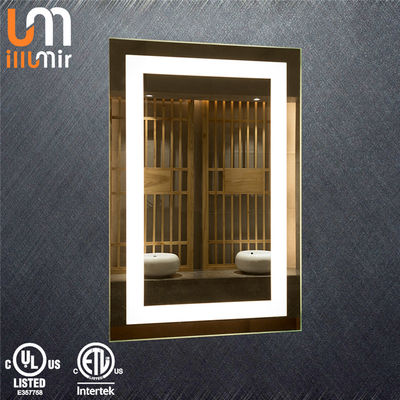 Silver Smart Custom Bathroom Mirrors Waterproof Led Strip Vanity Mirror