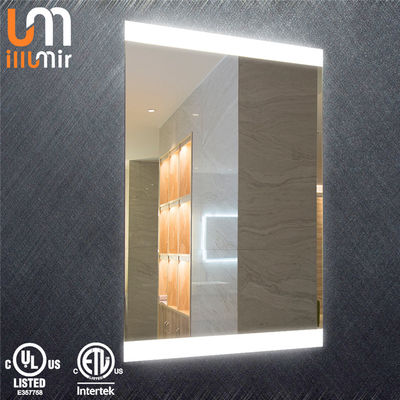 Silver Smart Custom Bathroom Mirrors Waterproof Led Strip Vanity Mirror