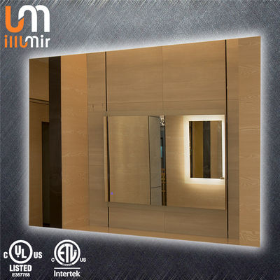 Silver Smart Custom Bathroom Mirrors Waterproof Led Strip Vanity Mirror