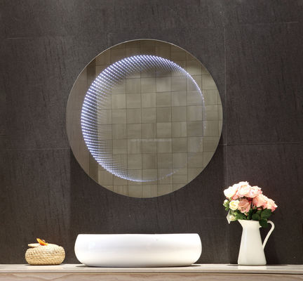 Hotel 3D Infinity Tunnel Mirror Silver Lenses Fashionable With Touch Sensor