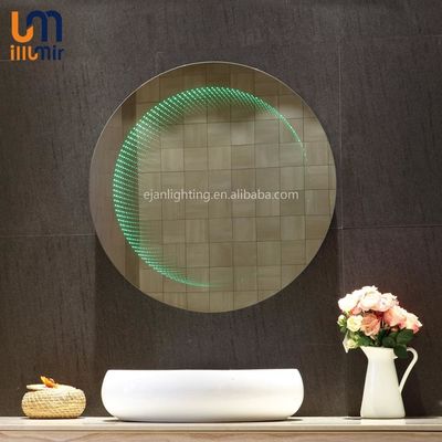 Wall Decoration 3D LED Infinity Mirror Round Infinity Wall Mirror Mildew Proof