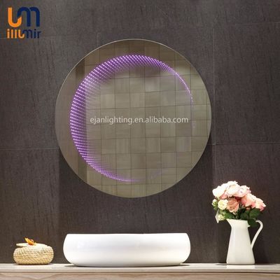 Wall Decoration 3D LED Infinity Mirror Round Infinity Wall Mirror Mildew Proof