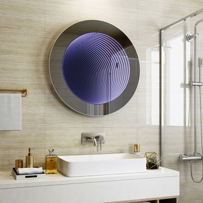 Motion Sensor Switch LED Infinity Bathroom Mirror Easy Installation Customizable