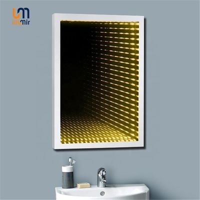 Decorative Infinity Illuminated Mirror Wall Mounting For Luxury Hotel