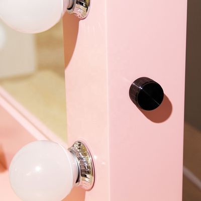 Dimmable LED Lighted Makeup Mirror With Music Player And Adjustable Lights