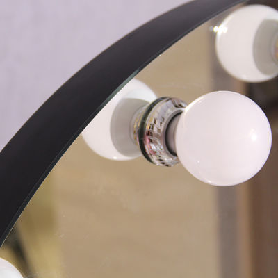 Desktop Makeup Mirror With Lights Custom Hollywood Style Round Led Bathroom Mirror