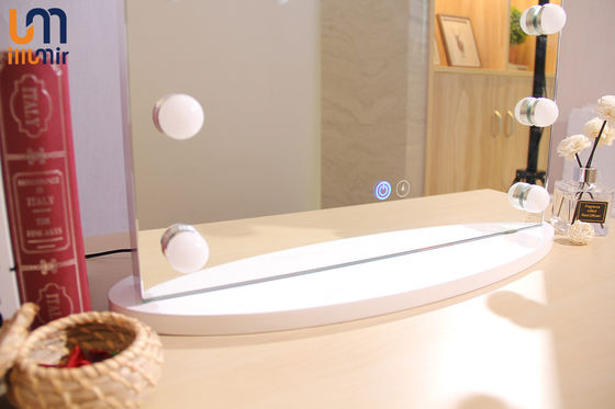 Adjustable Makeup Vanity Mirror With Lights 24 Bulbs Aluminum Frame