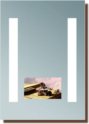 Customized Led Bathroom Mirror With TV High Brightness Water Resistant