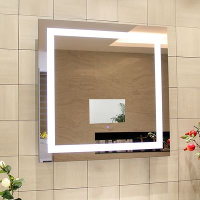 Natural Warm Light Lighted Mirror TV Residential Led Bathroom Mirror With TV