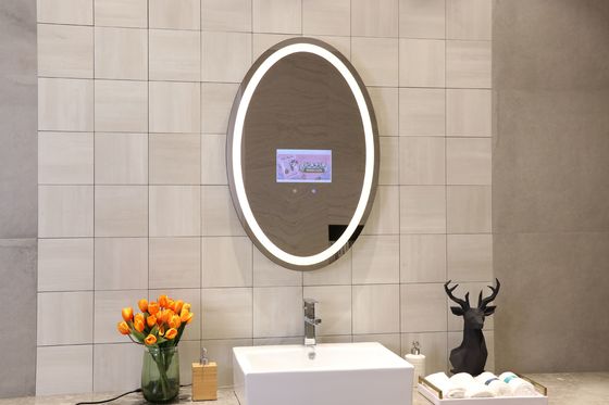 Bluetooth Speaker Lighted Mirror Waterproof TV Mirror With Built In TV
