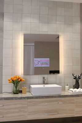 Bluetooth Speaker Lighted Mirror Waterproof TV Mirror With Built In TV