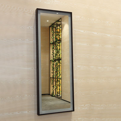 Wooden Frame Led Full Length Mirror Color Temperature Adjustable Led Full Body Mirror