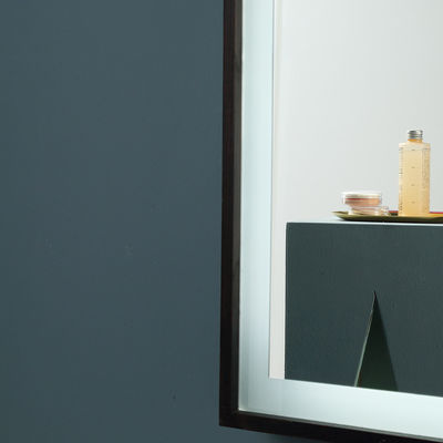 Dimmable Lighting Full Length Bedroom Mirror Moisture Resistant Copper Free Silver Mirror