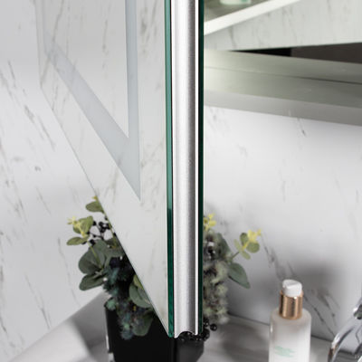 Wall Mounted Modern LED Medicine Cabinet with Speaker and Illuminated Mirror Design