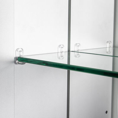 Wall Mounted Modern LED Medicine Cabinet with Speaker and Illuminated Mirror Design