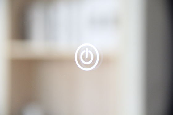 Smart Touch Sensor Anti-fog Led Mirror For Hotel Bathroom With Silver Lenses Material
