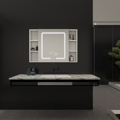 LED Mirror Cabinet Bathroom Vanity Set for Luxury Commercial Hotel Center by Eterna