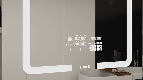 LED Mirror Cabinet Bathroom Vanity Set for Luxury Commercial Hotel Center by Eterna
