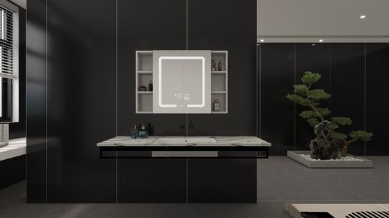 LED Mirror Cabinet Bathroom Vanity Set for Luxury Commercial Hotel Center by Eterna