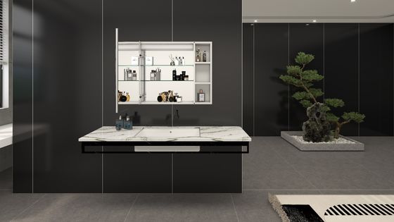 LED Mirror Cabinet Bathroom Vanity Set for Luxury Commercial Hotel Center by Eterna
