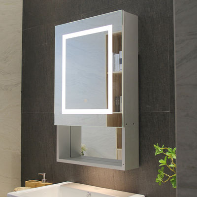 Grey Aluminium Wall Mounted Vanity with Modern Design Style and DTC Soft Close Accessories