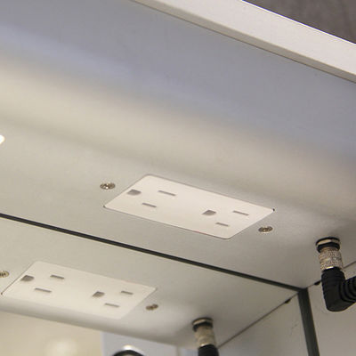 Grey Aluminium Wall Mounted Vanity with Modern Design Style and DTC Soft Close Accessories