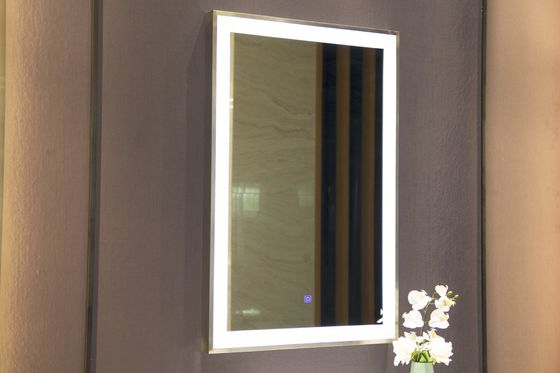 Wall Mounted Framed LED Mirror with Touch Switch and High Output Lighting Source