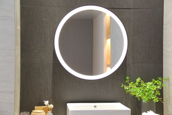 Golden Metal Framed Makeup Mirror for Home Hanging Decorative in Fitness Gym Center