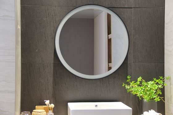 Golden Metal Framed Makeup Mirror for Home Hanging Decorative in Fitness Gym Center