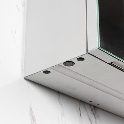 Mirrored Cabinets Customized Aluminum LED Illuminated Bathroom Vanity Mirror Cabinet
