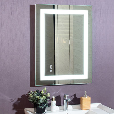 2023 Design Hotel Bathroom Anti-Fog Touch Screen Smart LED Wall Mirror with Bluetooth